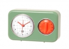 Clock with kitchen timer Nostalgia jade green